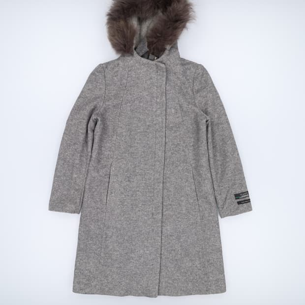 [55] 쉬즈미스 여성 너구리털 울 롱코트 1204HR1