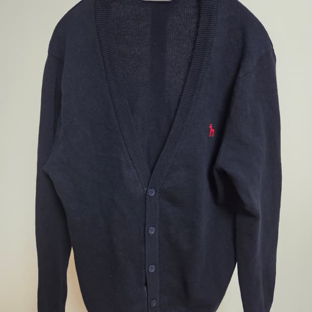 (정품) 헤지스 면 네이비 가디건 105~100