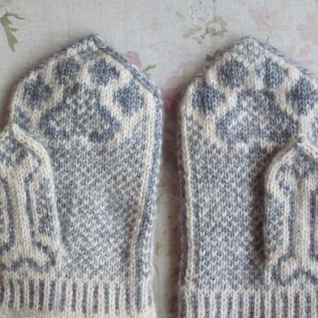 일본인 핸드메이드 강아지 장갑