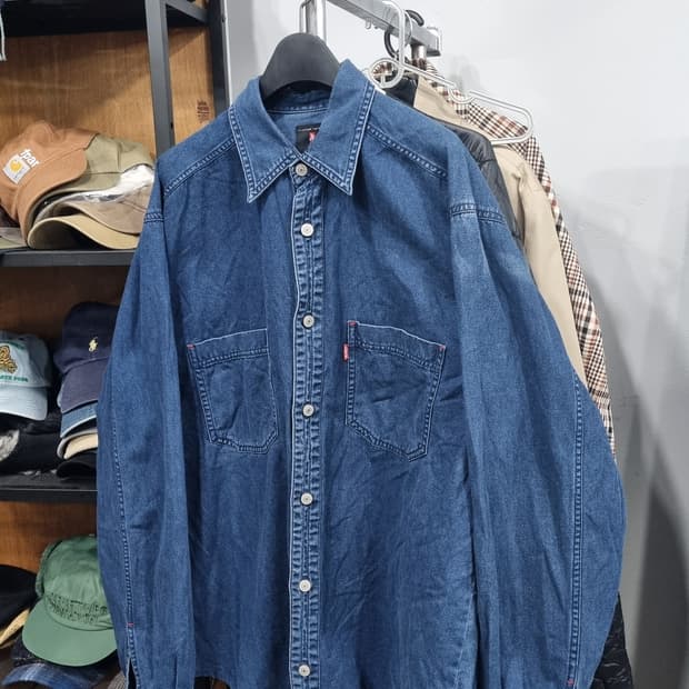 리바이스 00s 레드텝시리즈 오버핏 데님셔츠 100추천