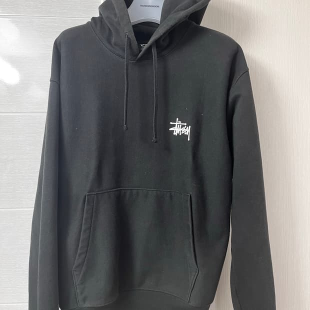 스투시 후드티 블랙