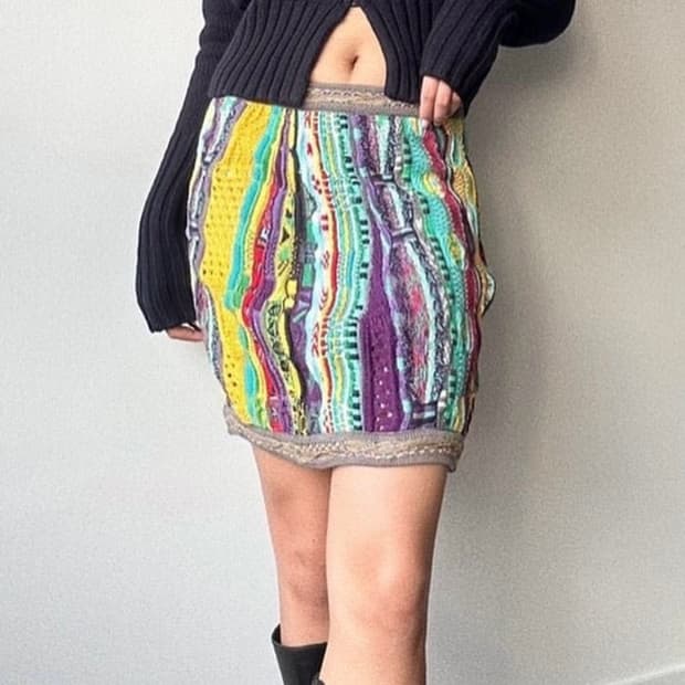 coogi 쿠지 니트 스커트