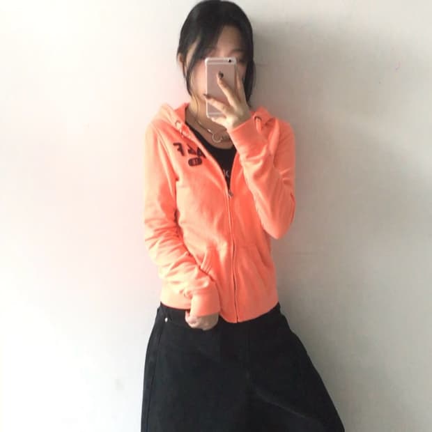 아베크롬비 로고 후드집업