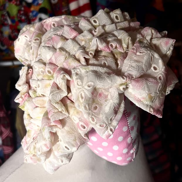 ･:*+. 핸드메이드 로리타 리본 프릴 플로럴 헤도레 헤드레이스