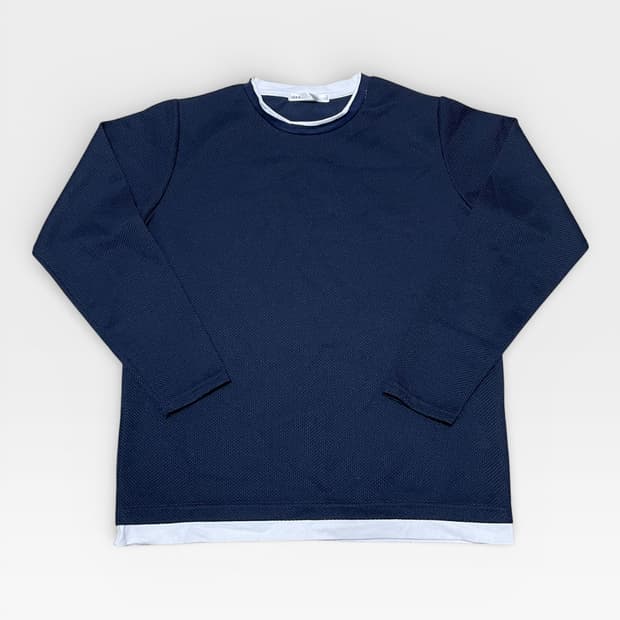 Japanese - 와플 라운드 티셔츠 (S-M 추천)