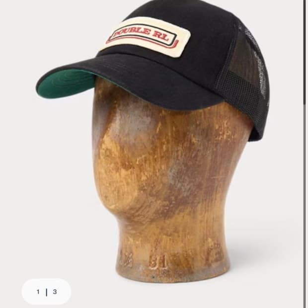 RRL 블랙 메쉬캡