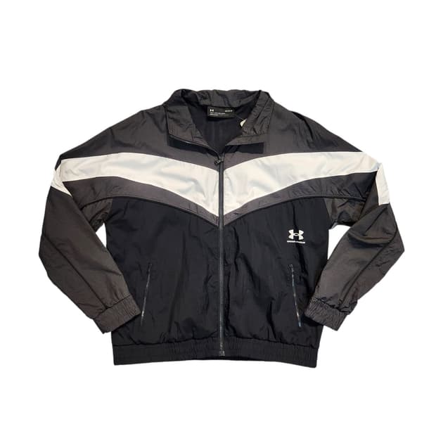 언더아머 블랙/화이트 바람막이 (L)