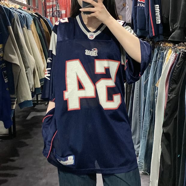 [IM] NFLxReebok 패트리어츠 Bruschi No.54 네이비