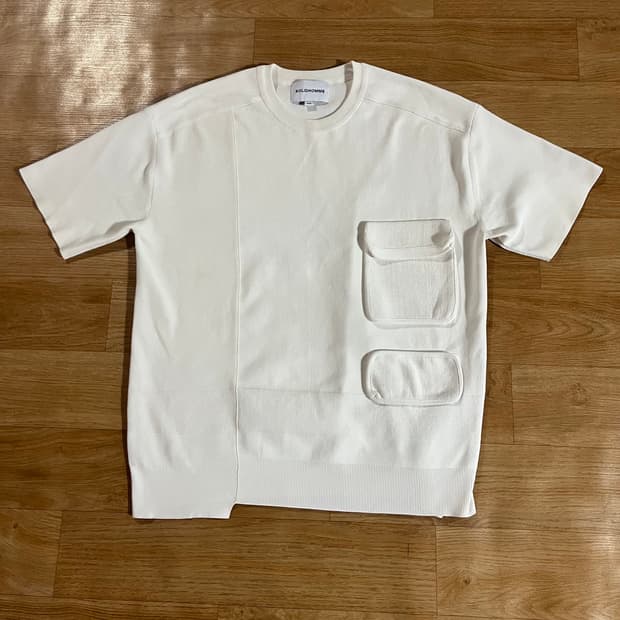 [100] 솔리드옴므 포켓 반팔니트