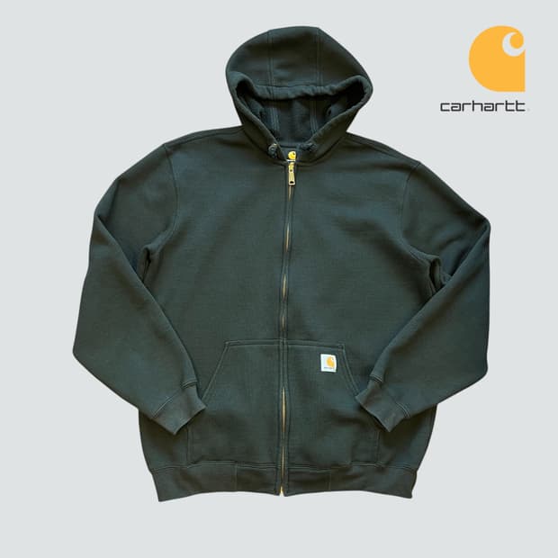 [L]칼하트 써멀 블랙 후드집업 