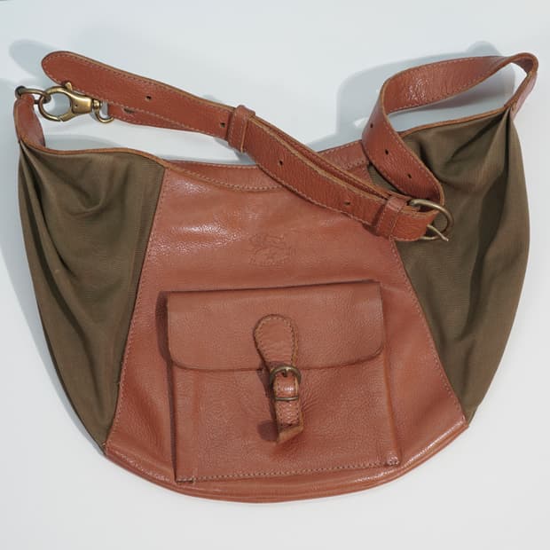 일비종떼 이태리 레더 캔버스 백