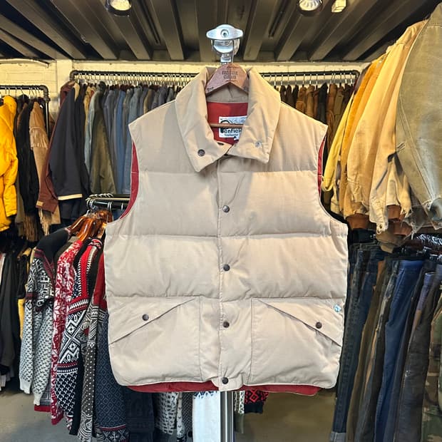 80s 펜필드 덕 다운 베스트 made in usa