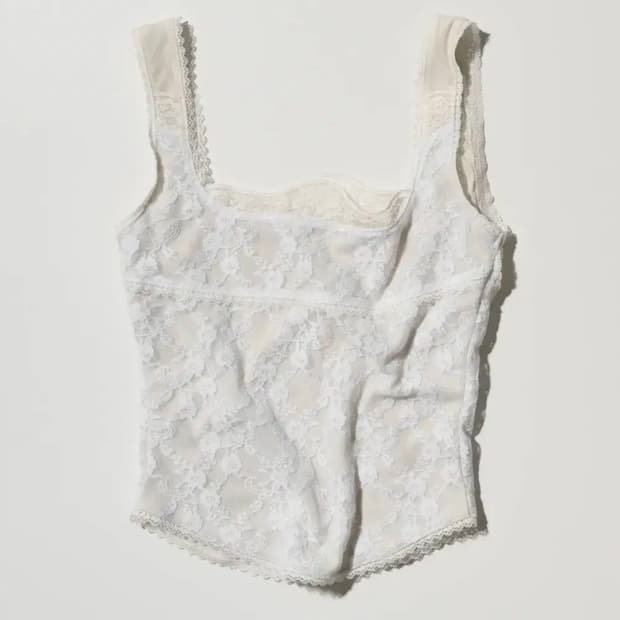 스컬프터 코르셋 탑 화이트 Team Mary Corset Top