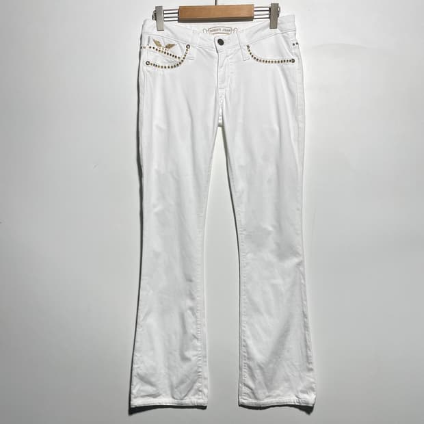 로빈스진 화이트 부츠컷