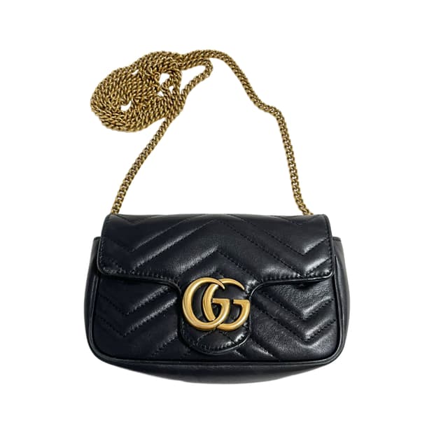 [GG 마몽] 구찌 마틀라세 가죽 수퍼 미니 백 구찌 마몽 미니 체인백