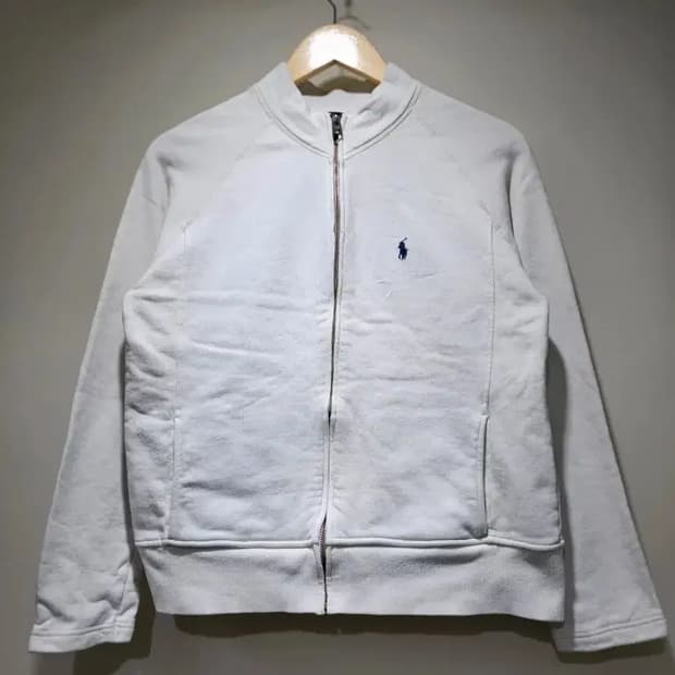 [정품] 폴로 랄프로렌 화이트 포니 집업 가디건 ~66