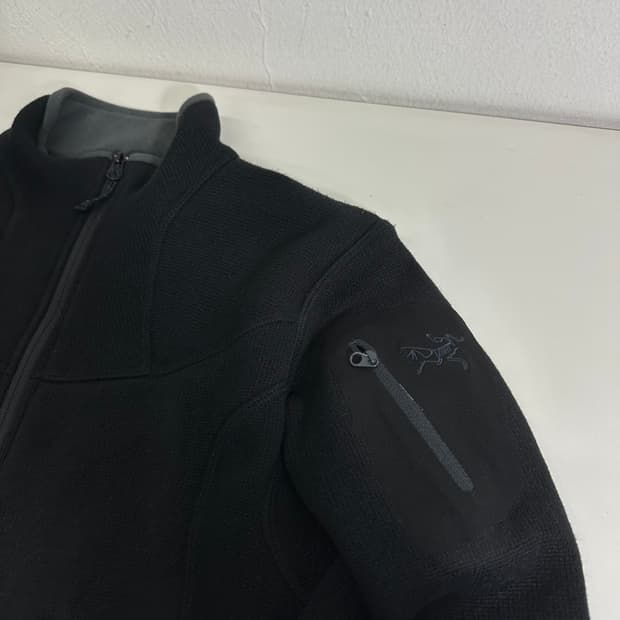 우먼XS-S 아크테릭스 블랙 팔로고 폴라텍 플리스 집업 자켓