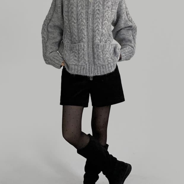 [매니크] 리브렌 코듀로이 숏팬츠 블랙 L