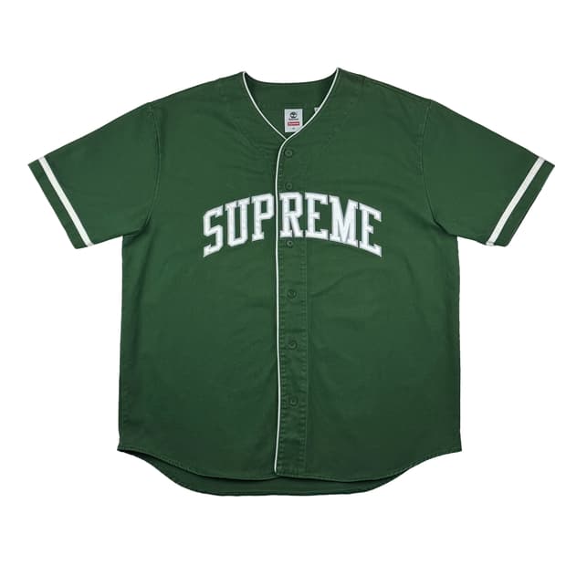 슈프림 x 팀버랜드 베이스볼 저지 그린