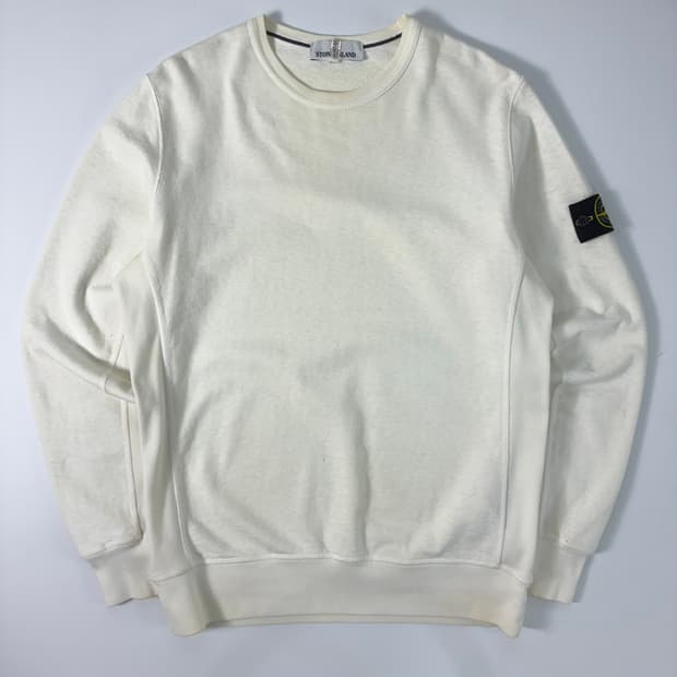 Stone Island 스톤 아일랜드 화이트 와펜 맨투맨