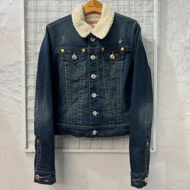 트루 릴리전 에밀리 쉐르파 데님 자켓 S