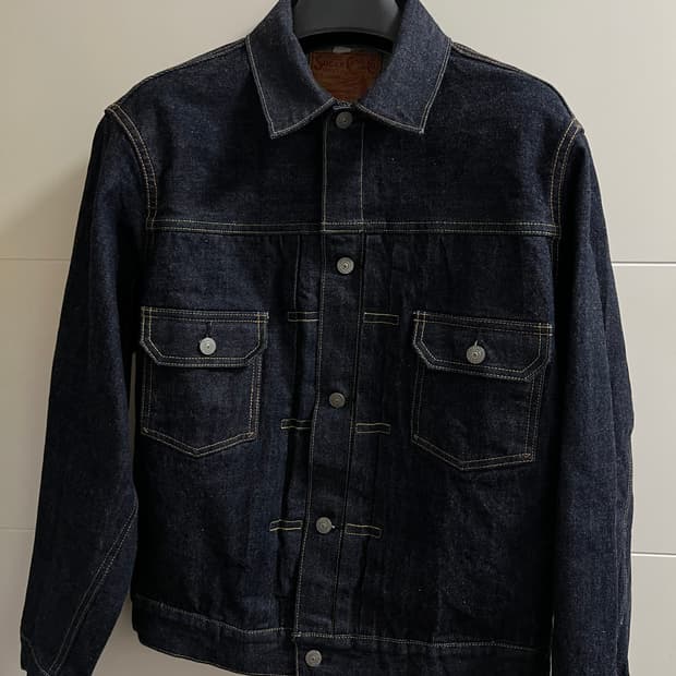 택포22) 슈가케인 1953 타입2 트러커 데님 자켓 40 2세대