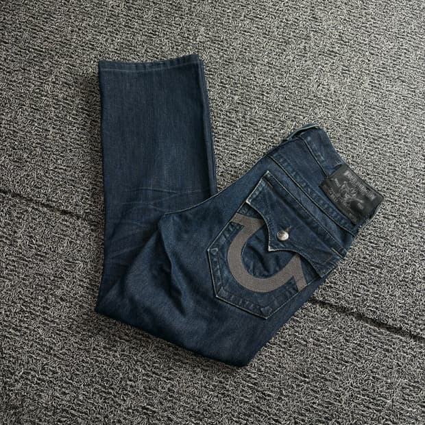 00s 트루릴리젼 y2k 빈티지 빌리 새미 부츠 데님 팬츠 3057