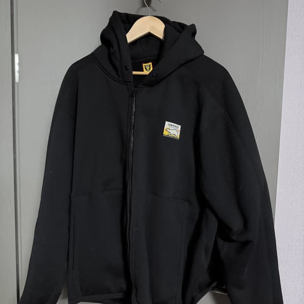 XXL) 휴먼메이드 집업 후드 블랙