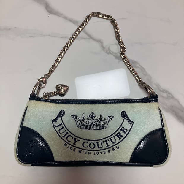 y2k 쥬시 꾸뛰르 테리 미니 체인 숄더백