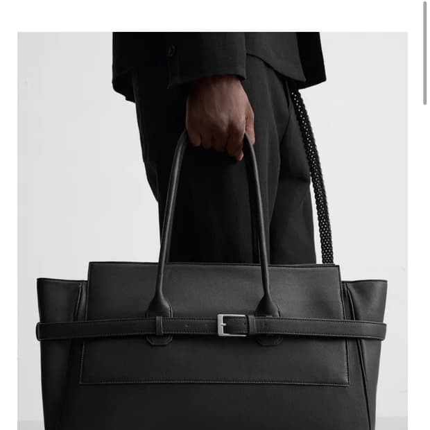 [OS] Zara 벨트 토트백 블랙