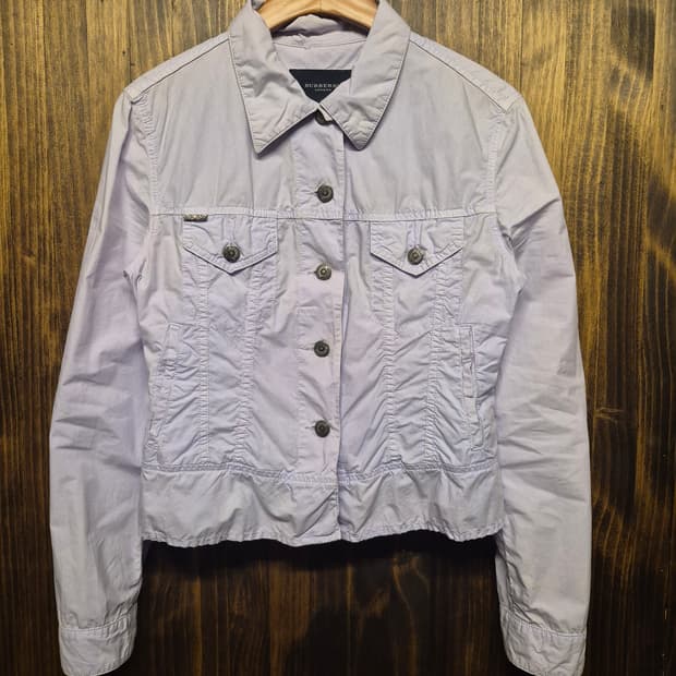 BURBERRY PURPLE CROP SHIRT