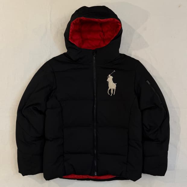 폴로 랄프로렌 후드 빅포니 패딩 블랙
