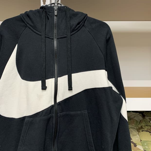 [M] 나이키 빅 스우시 래글런 후드집업