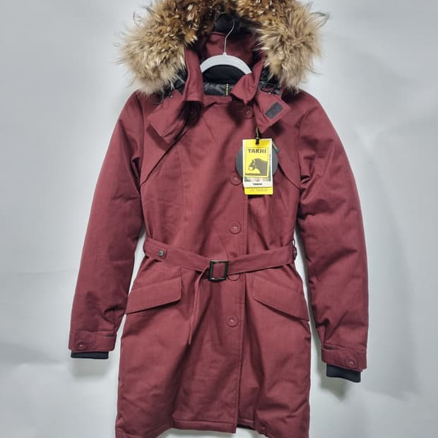 타키(영원아웃도어)구스다운 라쿤퍼 롱패딩 새상품