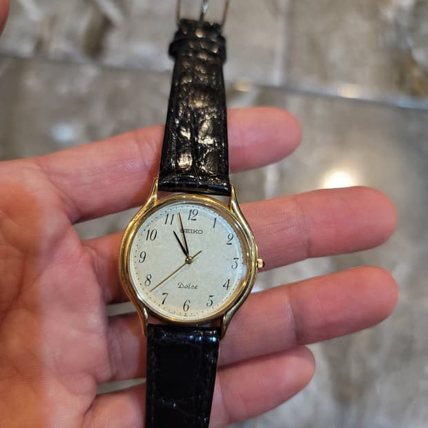세이코 돌체 금장 가죽 시계 (고장) 총 3종 일괄