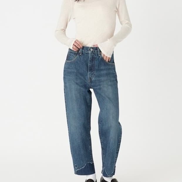리바이스 재팬 여성 배럴 데님 팬츠 빅E LVC