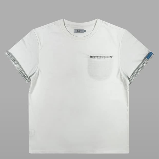 휴이 체크롤업티셔츠