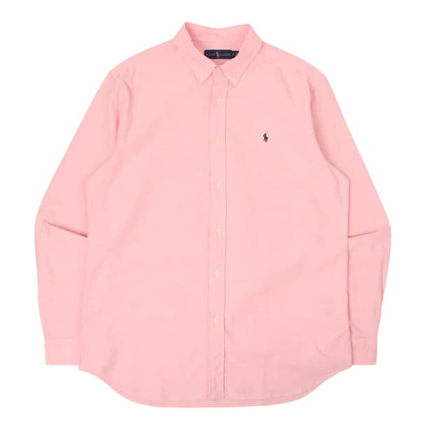폴로 랄프로렌 옥스포드 핑크 코튼 셔츠