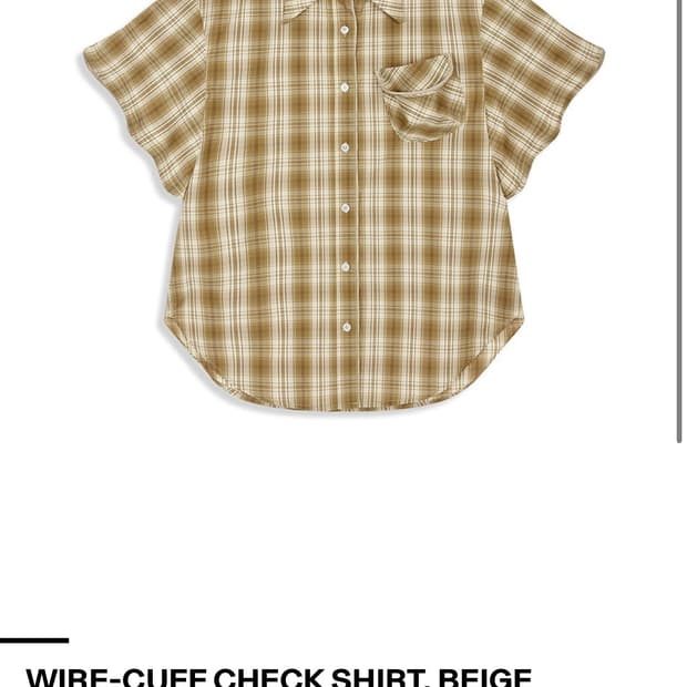 오픈와이와이 체크 셔츠 