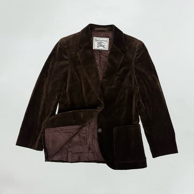 버버리 벨벳 자켓