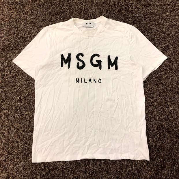 M MSGM 로고 반팔 티셔츠