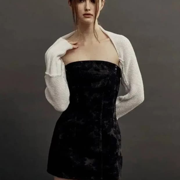 쓰리타임즈 루시퍼 데님 드레스 블랙