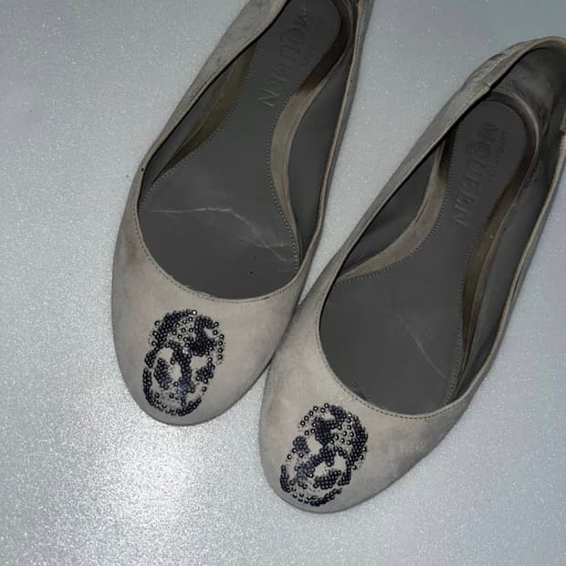 Alexander McQueen 스컬 플랫 슈즈