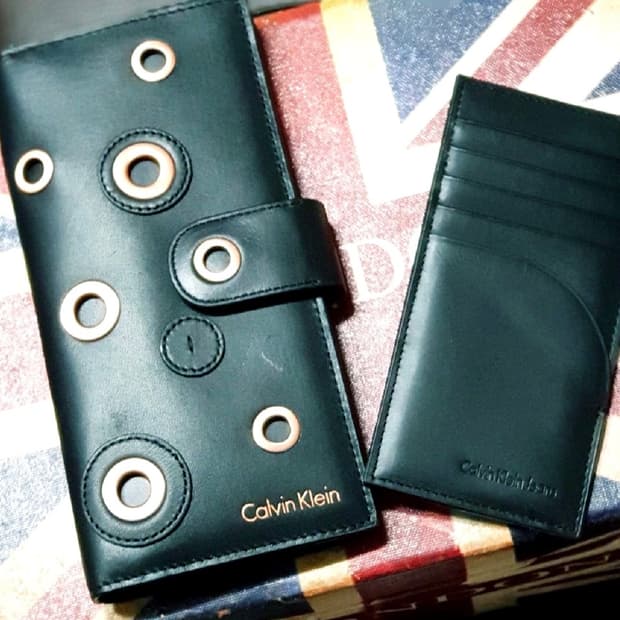 공용 택새 캘빈클라인 투웨이 장지갑 