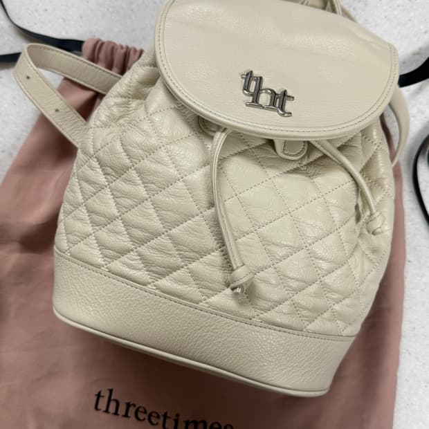 쓰리타임즈 아콘 백팩 아이보리