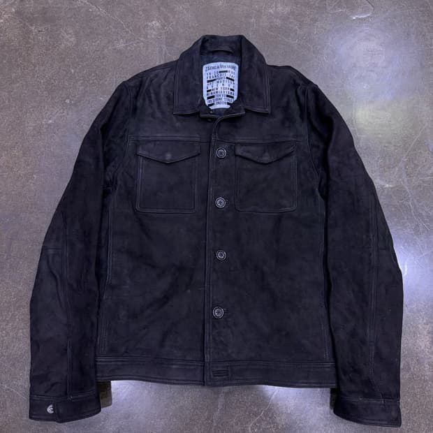 자딕앤볼테르 양가죽 스웨이드 트러커 자켓 블랙 L