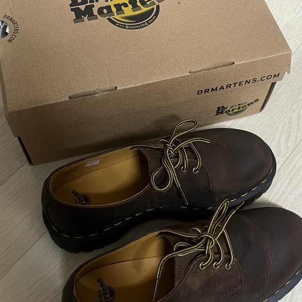 닥터마틴 1461 벡스 크레이지 홀스 다크 브라운 5k