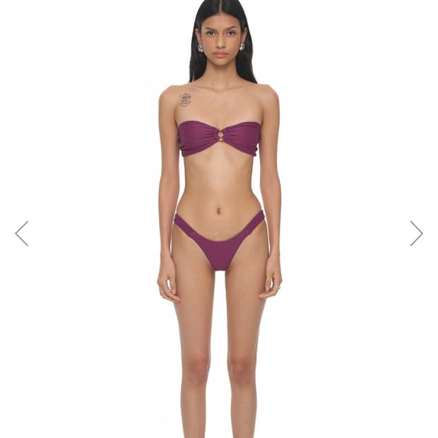 WOOD O-RING BIKINI (PURPLE)