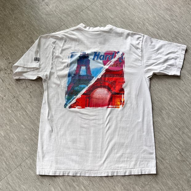 하드락카페 빈티지 반팔티 PARIS XL