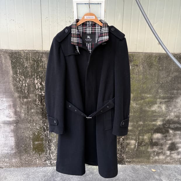 버버리 블랙라벨 울 코트